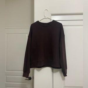 H&M brown crew neck sweatshirt